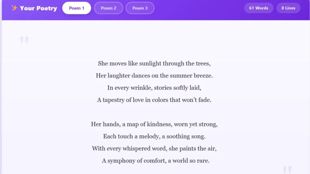 medium poem generator