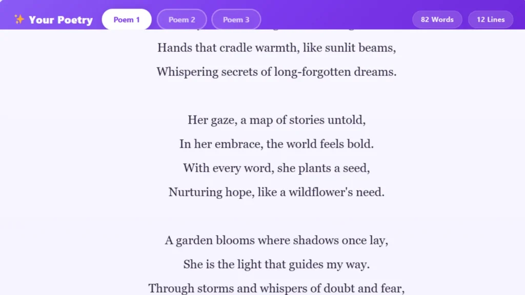 long poem generator